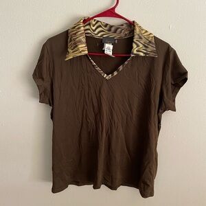 Hiatus Brown Top Size XL